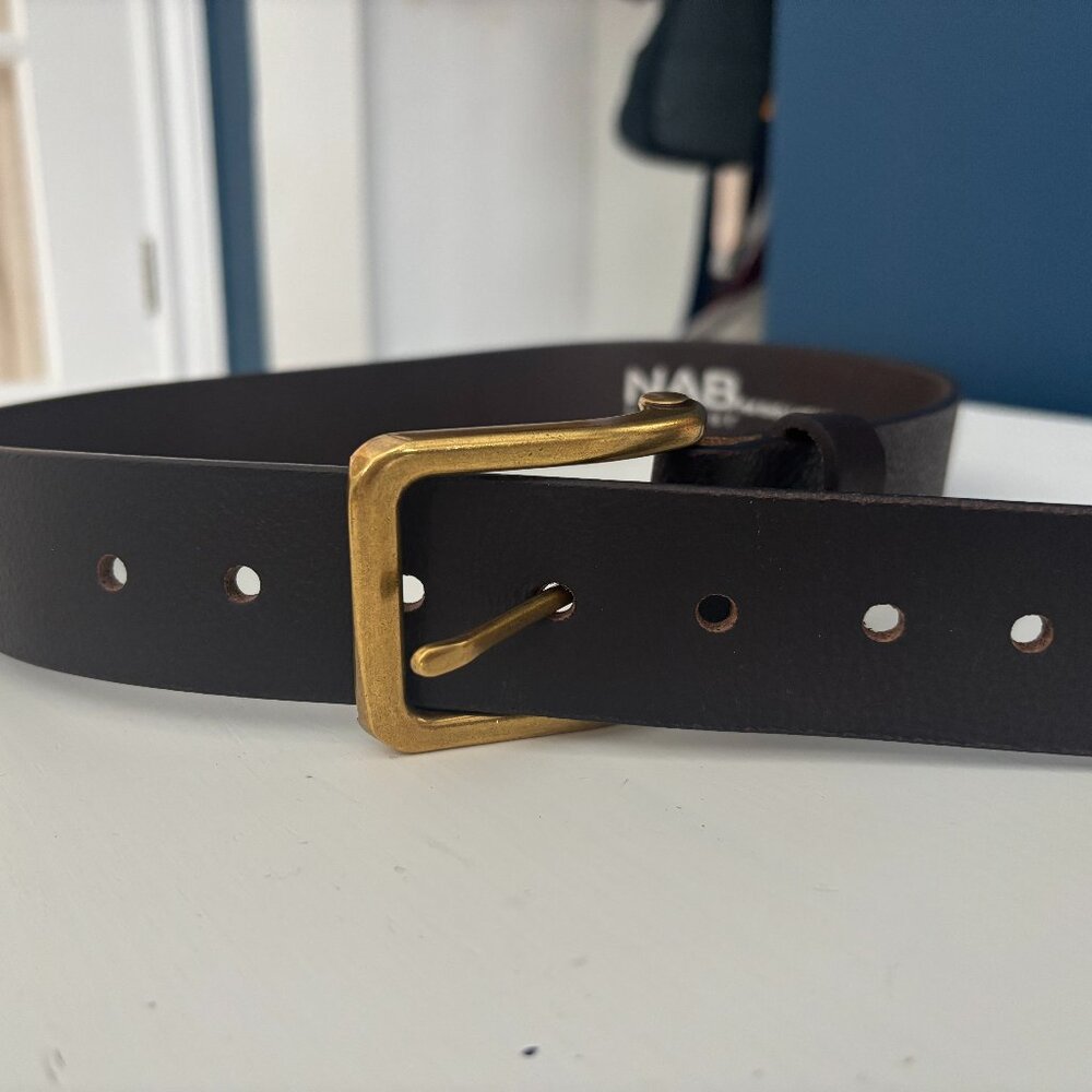 NAB Men's Leather Belt 32